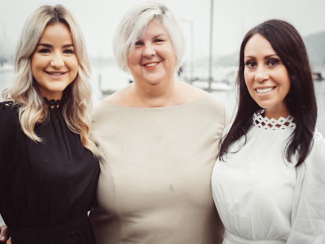 Belle Property's Caitlin Attard, Cathy Baker and Linda Gibbens. Picture: @photo.josef