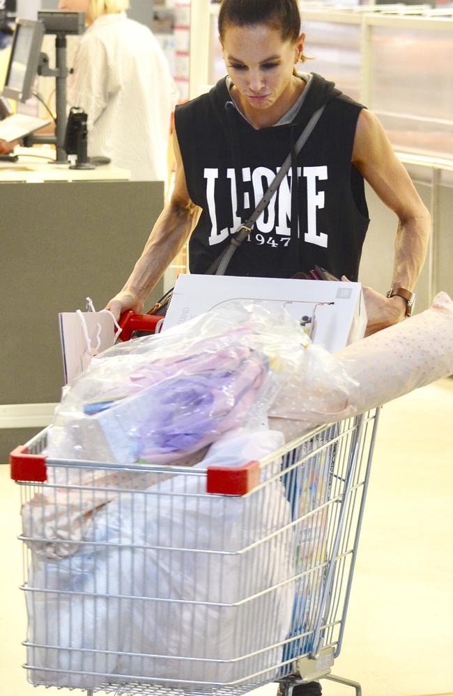 Kyly Clarke was papped while shopping at Kmart in Bondi Junction. Picture: Mega