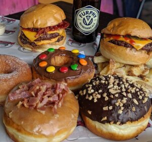 A Maple Bacon Donut from Milk Bar by Cafe Ish, in Redfern, Sydney. Picture: Supplied