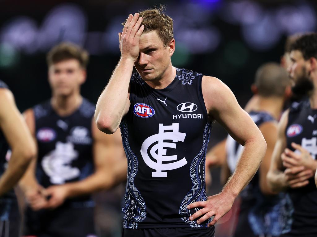 Carlton’s loss to the depleted West Coast Eagles proved the final straw. (Photo by Mark Kolbe/Getty Images)