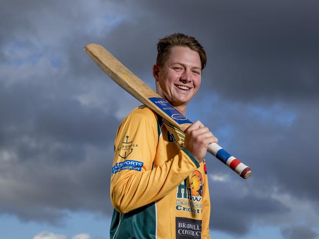 Helensvale Pacific Pines Cricket Club’s Sam Lickiss, 21. Picture: Jerad Williams