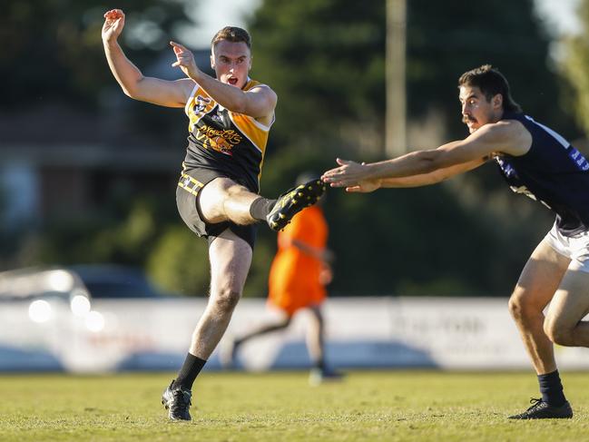 Frankston YCW forward Josh Butland has kicked 17 goals this season. Picture: Valeriu Campan