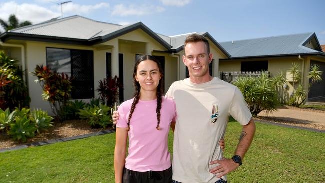 Charlotte Macherel, with partner Jacob McLean, bought in the midst of the current interest rate hikes. Picture: Evan Morgan