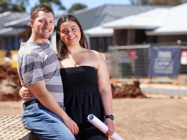 New Homes: fast-track building approvals feature, first time home buyers John Denholm and Savannah Little, who are building at Brookmont