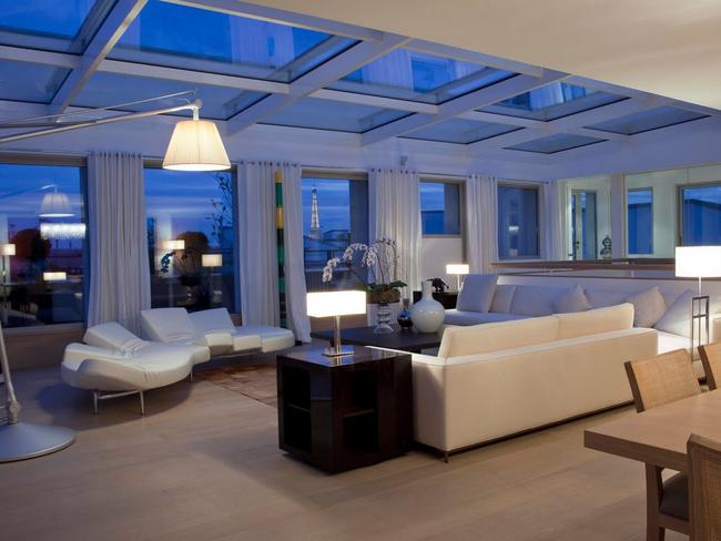 An interior view of the Paris residence where Kim Kardashian was robbed at gunpoint of around $14 million worth of jewellery. Picture: Splash