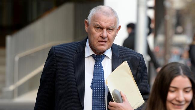 Former detective Ron Iddles arrives at the Supreme Court. Picture: Andrew Henshaw