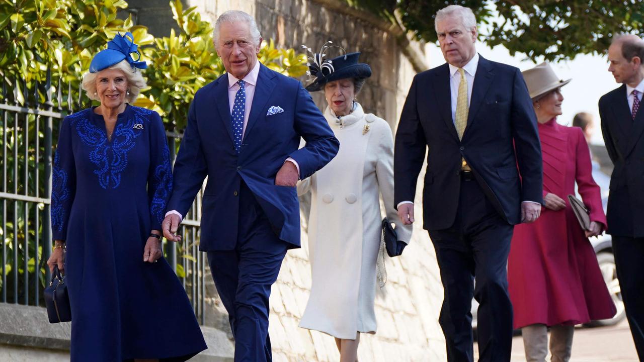 King Charles came down heaving on Harry and Meghan but has been weak with his brother, Prince Andrew. Picture: Yui Mok / Pool / AFP