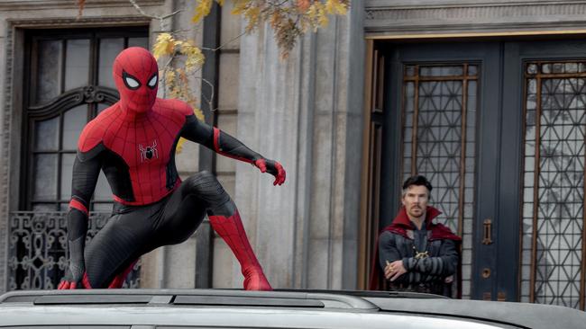 A scene from Spider-Man: No Way Home.