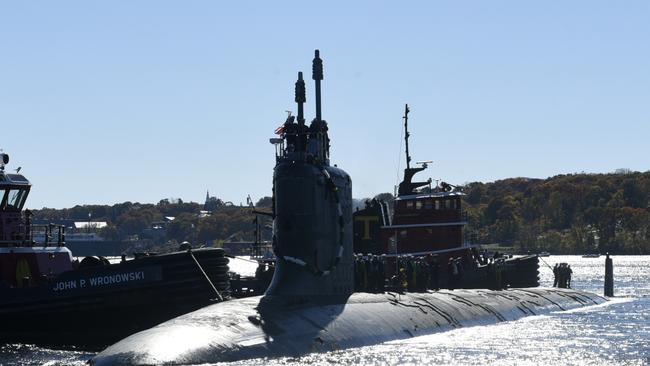 The Virginia-class fast attack submarine USS North Dakota - a model Australia is planning to secure in the future.