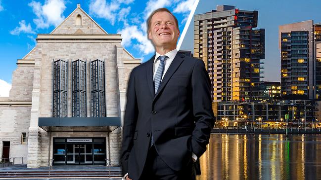 University of Adelaide vice chancellor Peter Rathjen, inset, said opening a campus in Melbourne would appeal to international students.