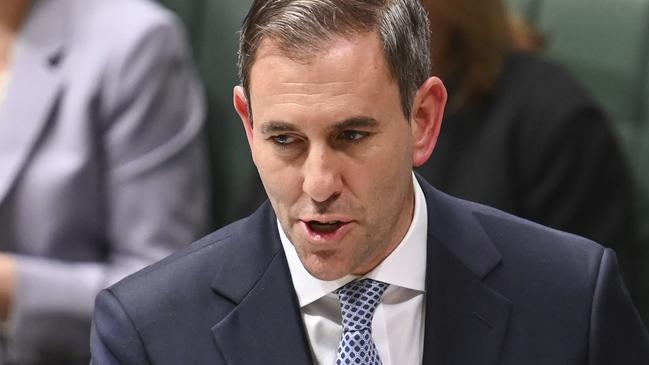 CANBERRA, Australia, NewsWire Photos. May 15, 2024: Federal Treasurer Jim Chalmers during Question Time at Parliament House in Canberra. Picture: NCA NewsWire / Martin Ollman