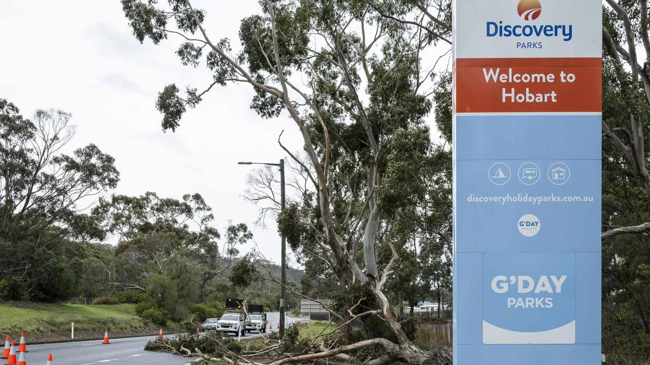 Tasmania Wet Weather - East Derwent Highway. Picture: Caroline Tan