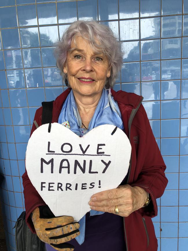 Gillian Russell, of Fairlight, wants the old ferries kept on the run to Circular Quay. Picture: Jim o'Rourke