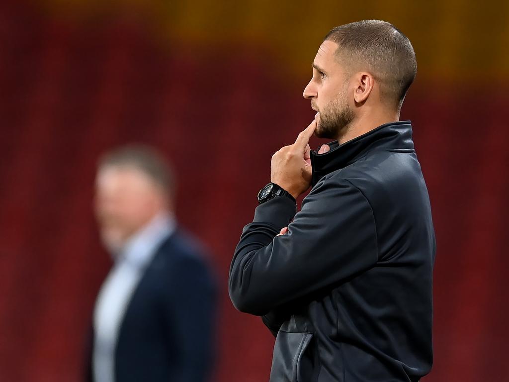 Brisbane Roar coach Ben Cahn is trying to find a solution for his side’s poor form. Picture: Albert Perez/Getty Images