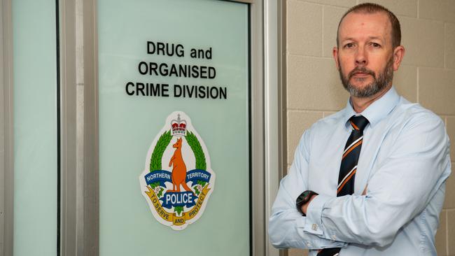 Superintendent Lee Morgan says ‘a police officer and as a parent, I’m passionate about keeping drugs away from kids’. Picture: Pema Tamang Pakhrin