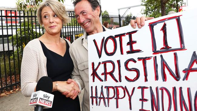 Labor and Kristina Keneally fought fiercely, and with some humour, to try and win the Sydney seat of Bennelong off the Liberals in a 2017 by-election. But to no avail. Picture: John Feder 