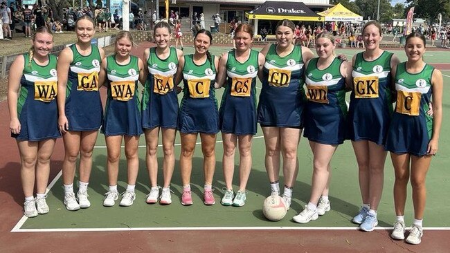 Brothers Royals took out the Senior A division of Rockhampton Netball's Sullivan's Carnival. Pictured (from left) are Hannah Duke, Brielle Kennedy, Carly Rolfe, Bethanie Green, Rhianna Whouley, Poppy Sandilands, Rebecca Hall, Rachel Fields, Carmen Hope and Lara Steere. Bec Thompson and Dominique Sleaford were also part of the team.