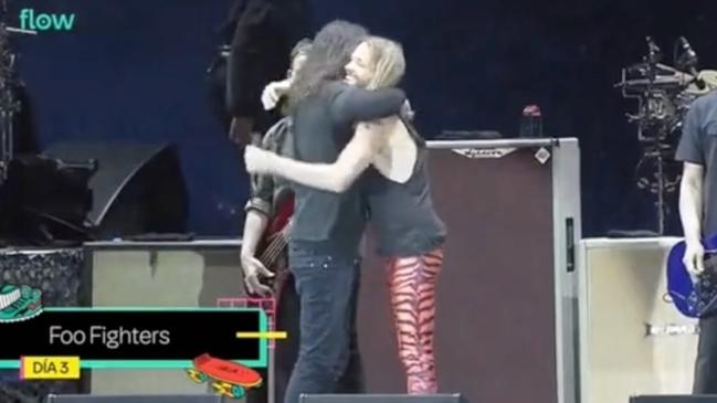 Dave Grohl and Taylor Hawkins had a heartwarming moment during their final performance together.