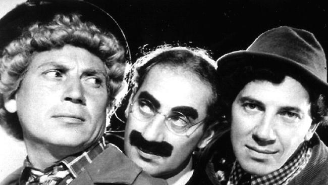 Microsoft screen saver image of The Marx Brothers, Harpo, Groucho and Chico. Z-Migr-AllFuturePic Picture: Supplied