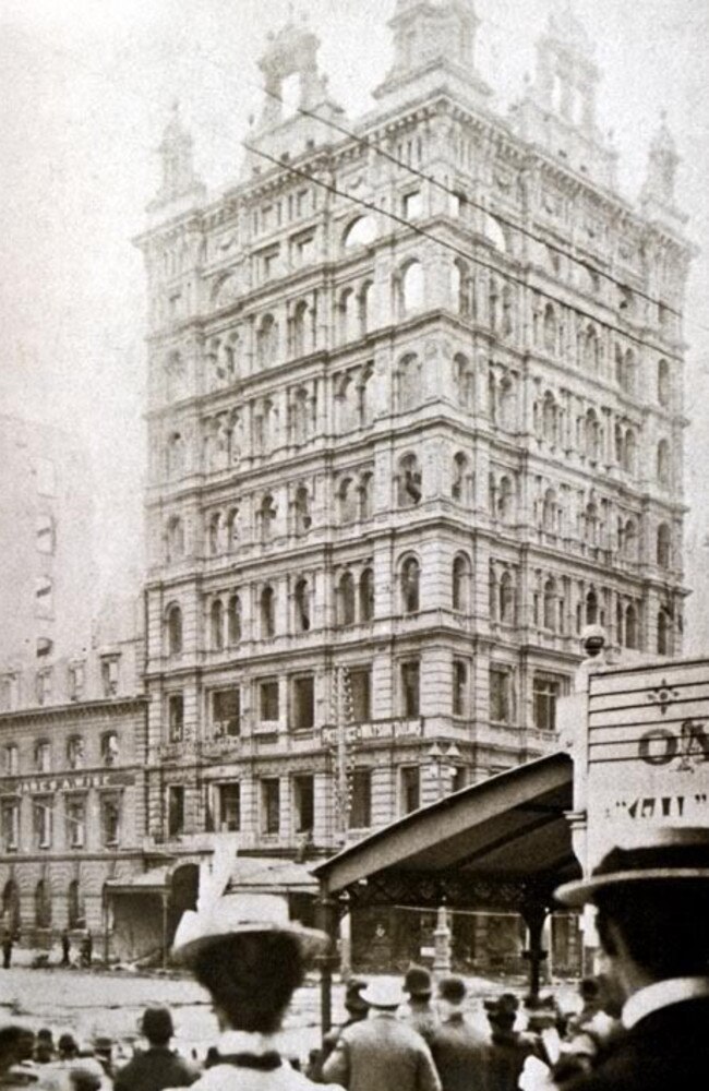 The Finks Building was demolished in 1967. Picture: State Library of Victoria.