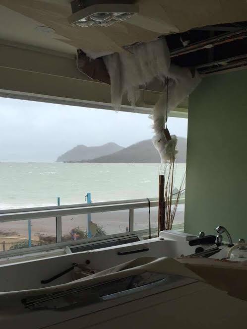 Damage at the Rejuvenation Spa in the Daydream Island resort. Picture: Bree Bryde.