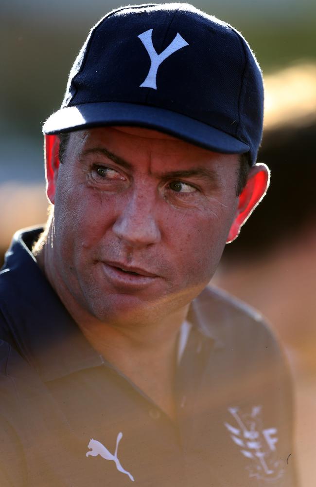 Steve Johnson is the reigning premiership coach of Ovens and Murray league powerhouse, the Yarrawonga Pigeons. Picture Yuri Kouzmin