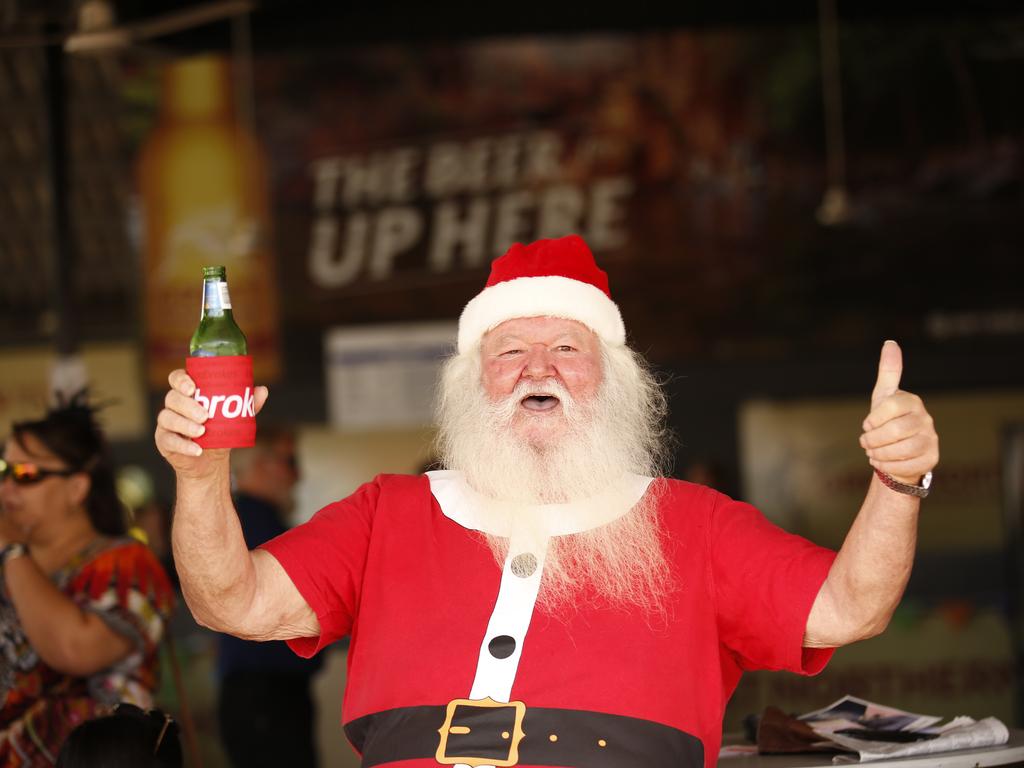 Ray Bain enjoys the 2019 Darwin Cup. Picture: GLENN CAMPBELL