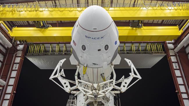 The human cells will be flown on a Space X Falcon 9 rocket that will take off from the Kennedy Space Centre. Picture: AFP.