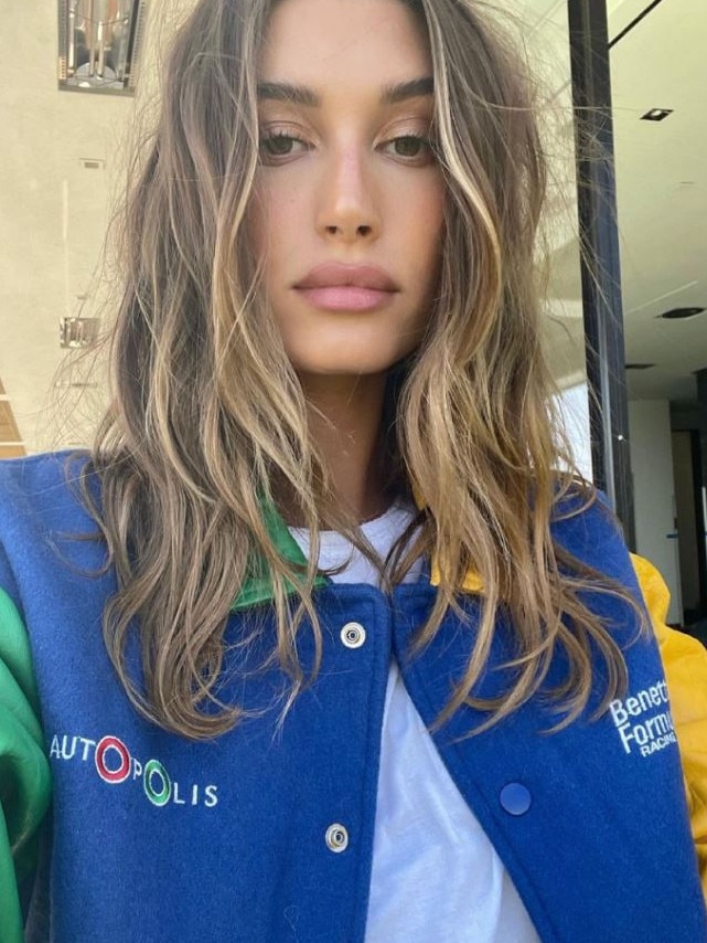 Hailey Bieber’s ‘lived in’ blonde has had a similar effect. Picture: Instagram/Hailey Bieber