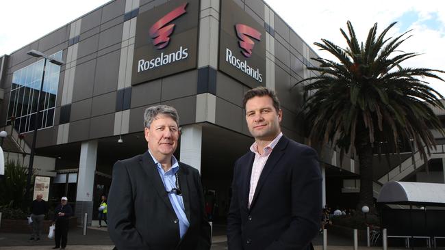 Centre Manager Leigh Galvin and Development Manager Trent Delahunty are excited about the developments at Roselands Shopping Centre. Picture: Robert Pozo