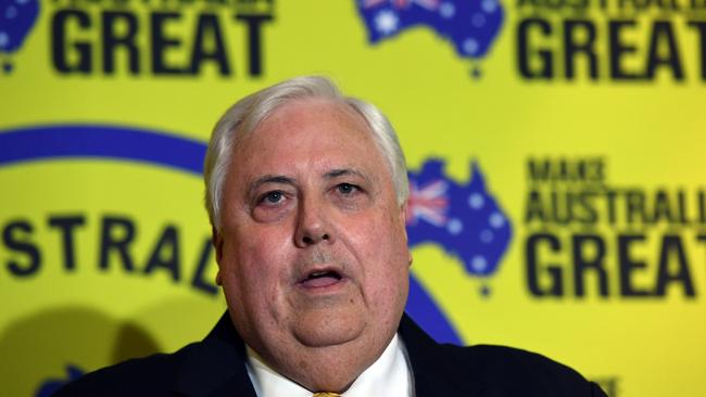 Clive Palmer. Picture: AAP