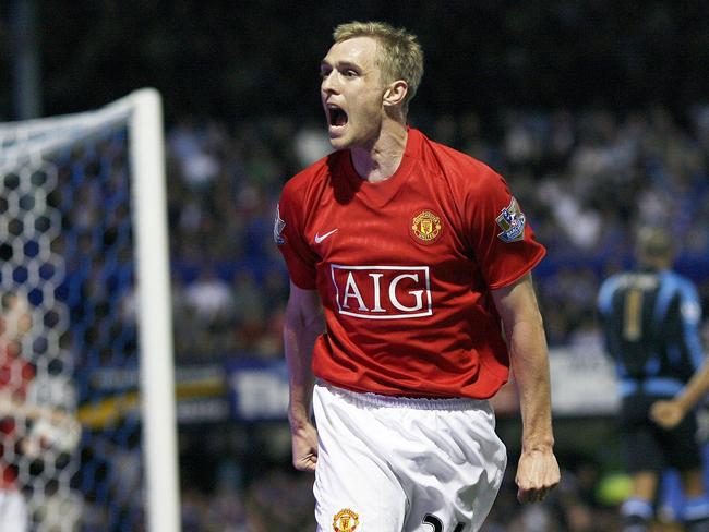 Manchester United's Scottish Midfielder Darren Fletcher.