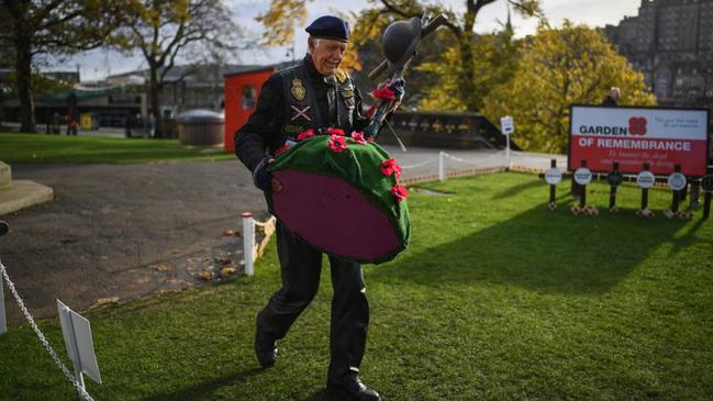 Seventy-eight-year-old army veteran Jim Henderson was selling poppies when the incident occurred. Picture: Getty Images