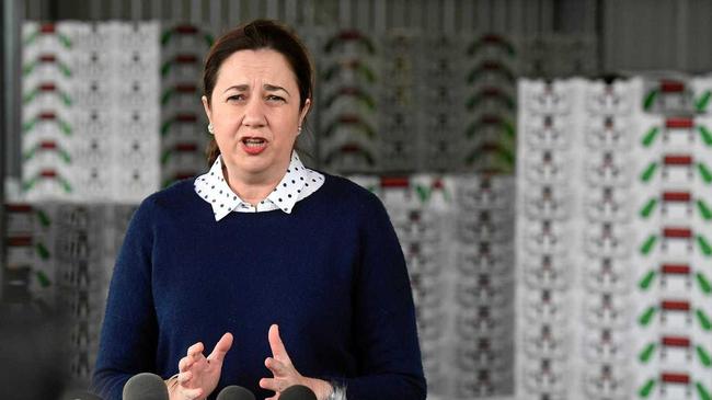 Queensland Premier Annastacia Palaszczuk was in Bundaberg when she revealed there would be a search for a new site. Picture: Mike Knott BUN310519ANA12