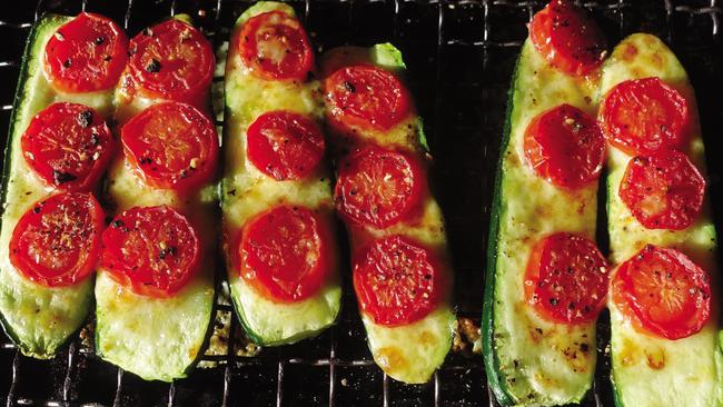 Grilled zucchini – a recipe featured in Deborah Ward’s self-published book. Picture: Deborah Ward