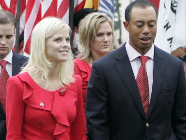 Tiger Woods and Elin Nordegren.