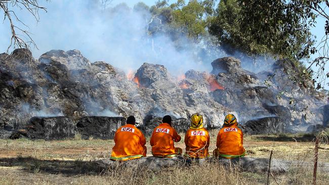 Haystack fires can start from lightning strikes, sparks from equipment and machinery, and spontaneous combustion. Picture: Dale Webster