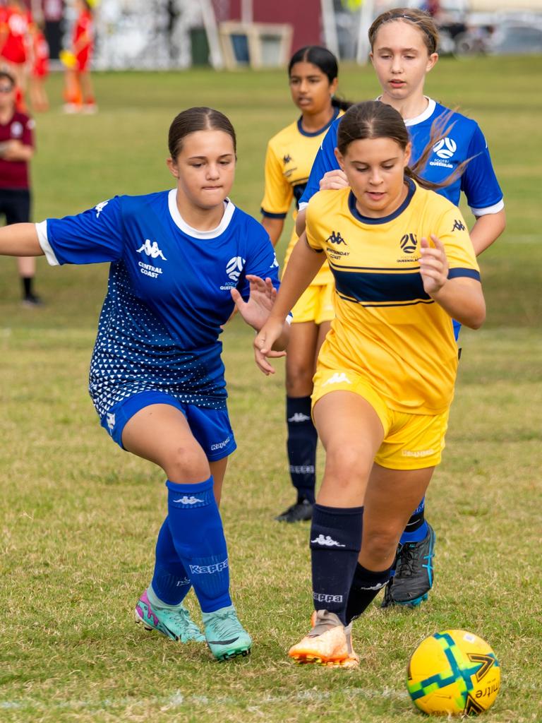 Players from the FQ Whitsunday Coast Academy Girls
