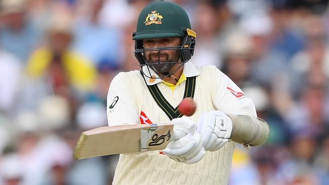 Lyon ensured the Aussies added vital runs to their lead. Picture: Getty Images