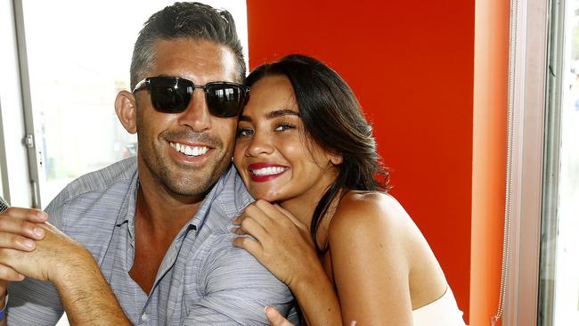 Braith Anasta and Rachael Lee at Bondi Icebergs. Picture: John Appleyard