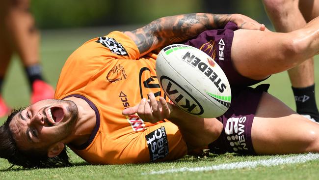 Jack Bird is recovering from a knee injury which wiped out his 2020 NRL season. Picture: Darren England/AAP