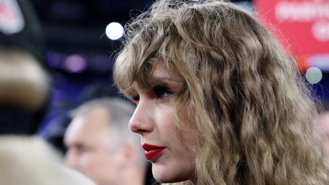 Not everyone is loving seeing Swift at NFL games. Photo: Patrick Smith/Getty Images/AFP.