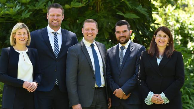 Jess Wilson (left) and Brad Rowswell (centre) will lead the discussion paper. Picture: Nicki Connolly