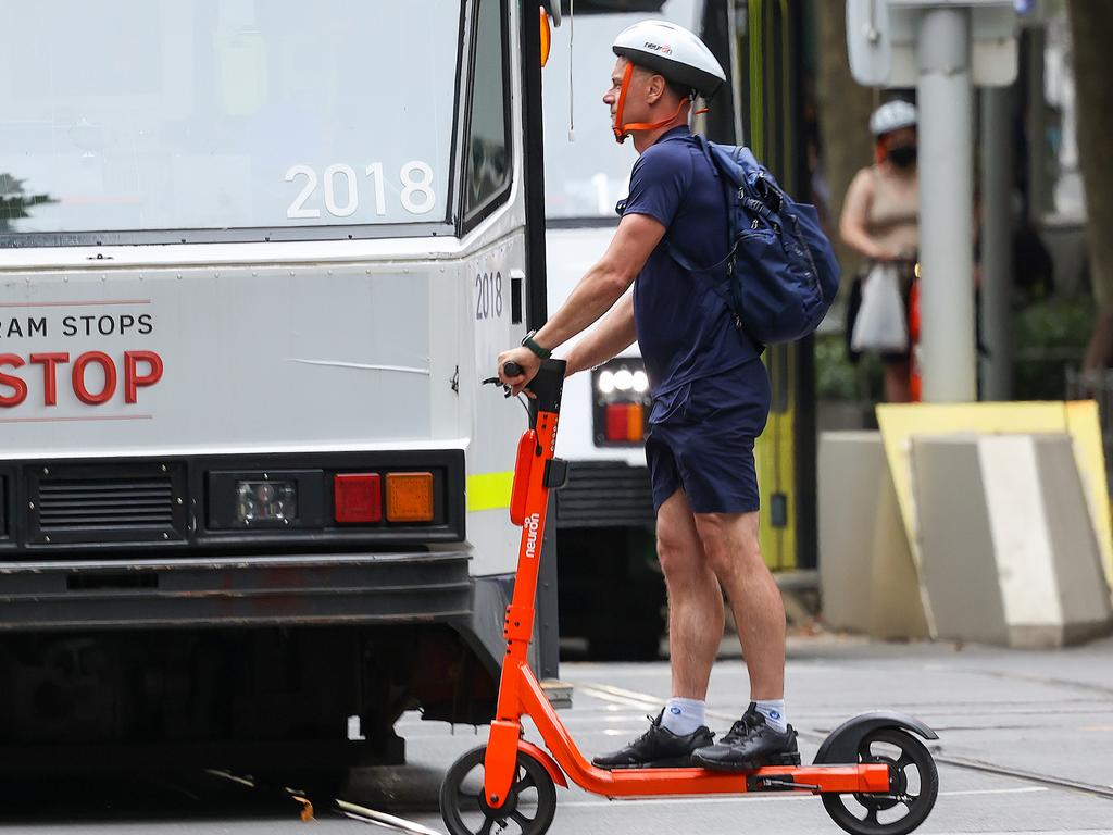 Speeding tickets ranging from $143 to $575 will be handed to riders caught breaking rules under the new tiered fine system. Picture: Ian Currie