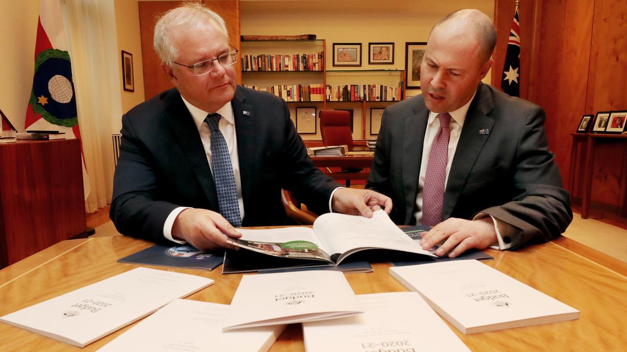 Prime Minister Scott Morrison and Treasurer Josh Frydenberg prepare to hand down the “most important budget since World War II”. Picture: Adam Taylor for PMO via NCA NewsWire