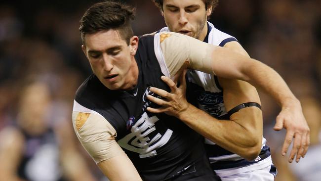 Carlton’s Jacob Weitering is in a rut. Picture: Getty Images