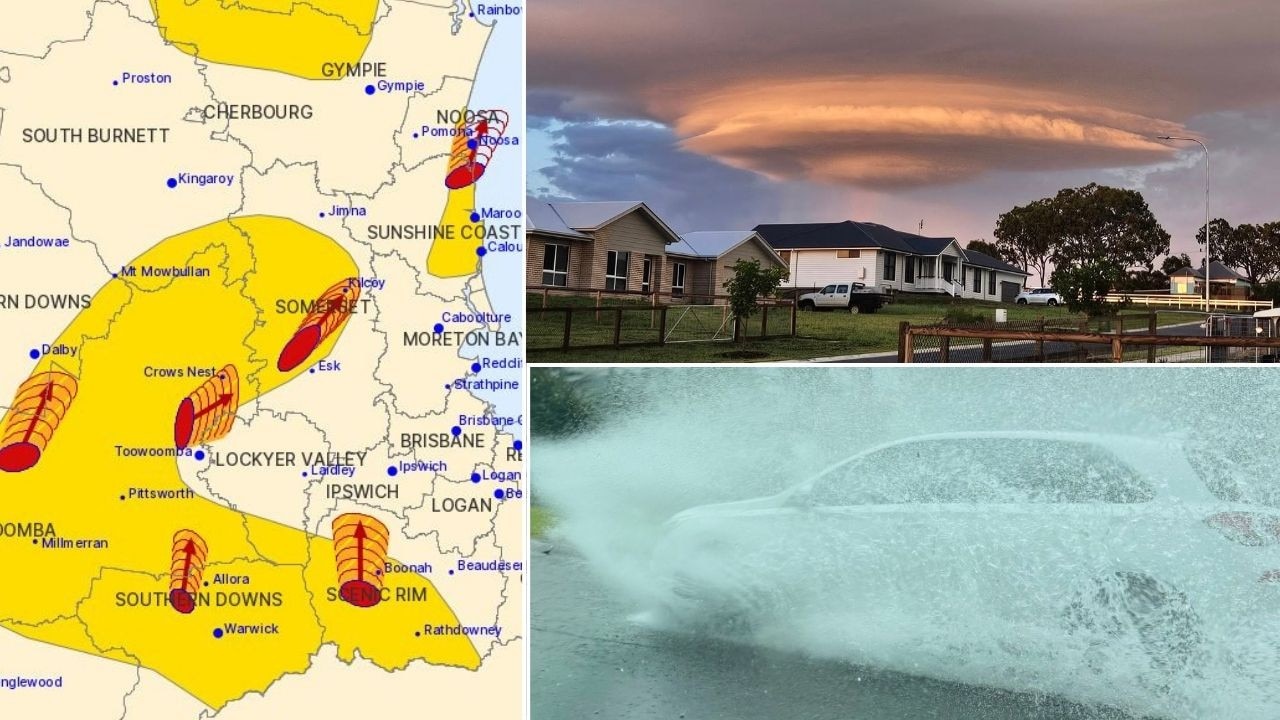 Brisbane dodges latest bullet as severe stormfront tracks north