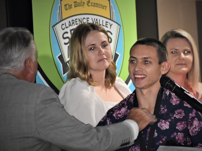 AWD T37 classification athlete Mitch Christiansen won Grafton Shoppingworld Senior Sportsperson of the Year in his fourth time as a finalist at the 2020 Clarence Valley Sports Awards at Grafton District Services Club on Saturday, 14th November, 2020. Photo Bill North / The Daily Examiner