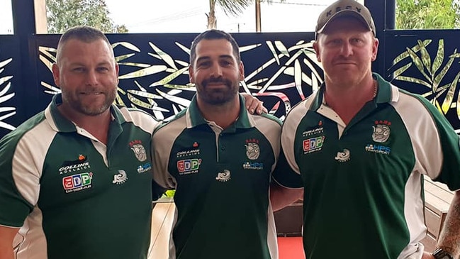 Paul Puopolo (middle) has signed with the Virginia Football Club ahead of the 2022 season. Picture: Supplied