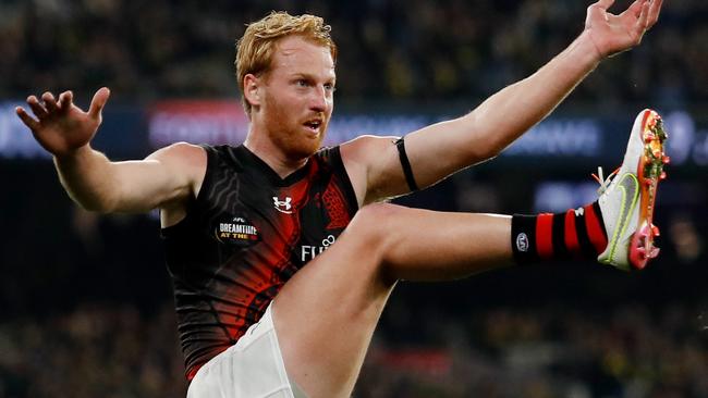 Aaron Francis faces an uncertain future at Essendon. Picture: Getty Images